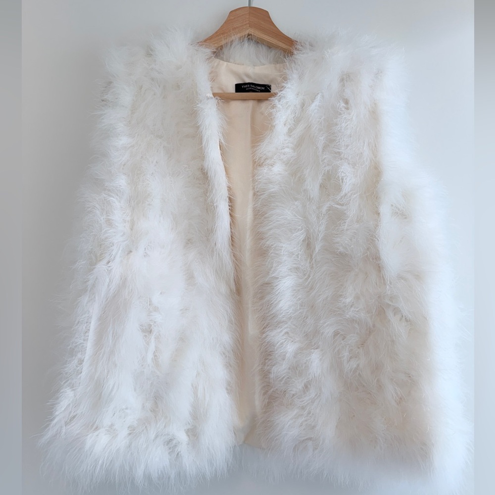 Yves Salomon real fur vest